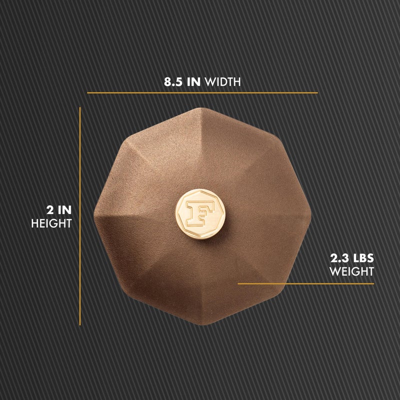 FINEX 12" Cast Iron Skillet Lid with Brass Handle, Modern Heirloom, Handcrafted in the USA, Pre-seasoned with Organic Flaxseed Oil - Image 2